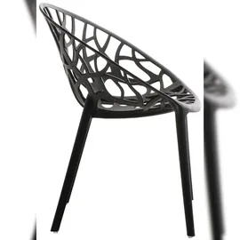 CLP Hope Stapelstuhl 59 x 60 x 80 cm schwarz 4 St.