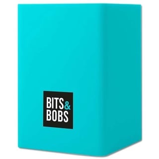 Grafoplás | Stifthalter | Blau | Silikon | 9,5 x 6,5 x 6,5 cm | Perfekt für den Schreibtisch | Bits & Bobs Pop Up Design | lebendige Farben