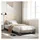 vidaXL Massivholzbett 90 x 200 cm Grau