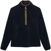 Superdry Damen. Estate Fleecejacke mit halblangem Reißverschluss Finster Marineblau 38 - 38