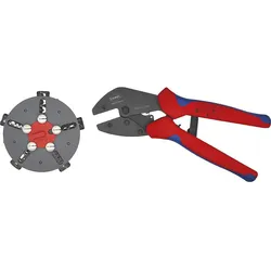 Multi-Crimpzange KNIPEX mit Schnwellwechselmagazin Länge: 250mm