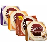 Senseo Cappuccino Set, Kaffeepads, Kaffee Pads, Milchkaffee, 4 Sorten, 32 Pads