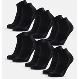 Danish Endurance Basicsocken Cotton Quarter 6er Pack Schwarz 39-42