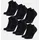Danish Endurance Basicsocken Cotton Quarter 6er Pack Schwarz 39-42