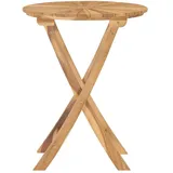 vidaXL Gartentisch Ø 60 cm Braun
