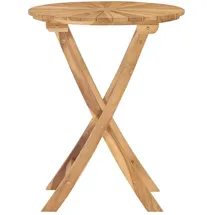 vidaXL Gartentisch Ø 60 cm Braun