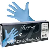 Keron Einmalhandschuhe Nitril Premium Plus -  M / 7,5 - 8 - blau