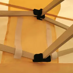 Scherenzelt 2x2m - mit 3 Wänden - Beige