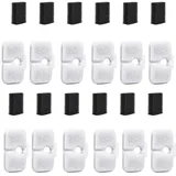 12 Sätze für Petlibro,Trinkbrunnen,Katzenbrunnen Filter,Trinkbrunnen für Katze,Filters,Ersatzfilter,Ersatz,Haustierfilter,Katzen-Wasserbrunnenfilte,12 Schaumstoffschwämme Und 12 Filterkartuschen