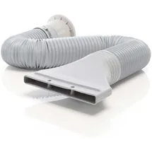 Wiltec Abluftschlauch für Klimaanlagen mit 116 mm Durchmesser, Schlauch mit variabler Länge 0,7-1,7 m für Klimagerät, Trockner und Dunstabzugshaube