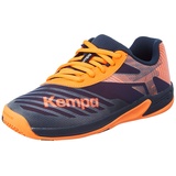 Kempa Wing Handballschuh, Marine/Fluo Orange, 31 EU
