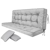 Sellbee Bankauflage 120 x 49 x 56 cm grau 2-tlg.