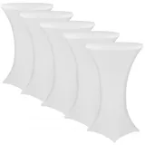 nyvi Stehtischhusse Gala Weiß Ø 80-85 cm 5er Set