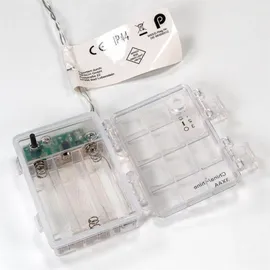 Nipach LED-Lichterkette 10 m warmweiß transparentes Kabel