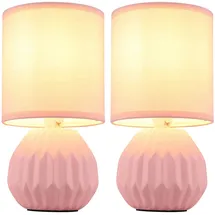 GLOBO Tischleuchte pink 2 St.