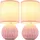 GLOBO Tischleuchte pink 2 St.