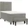 vidaXL Boxspringbett 90 x 200 cm Hellgrau