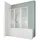 Schulte D1410 04 01 Duschwand Komfort, 151 x 140 cm, 3-teilig faltbar mit Handtuchhalter, Kunstglas Softline hell mit Tropfendekor, alpinweiß, Duschabtrennung für Wanne