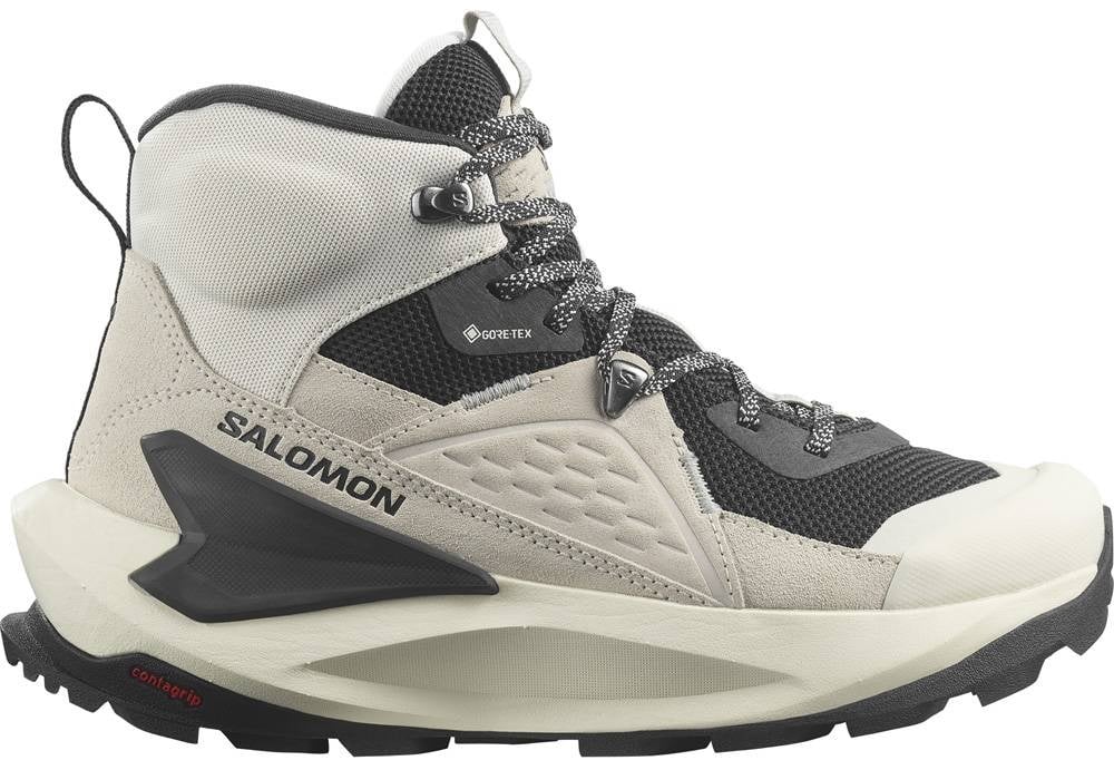 Salomon Elixier Mid GTX W Damen Wanderschuh vanilla ice/phantom/metal