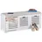 Relaxdays Sitzbank 105 x 44 x 35 cm weiß / weiß gepolstert