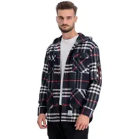 Alpha Industries Flanell Hoody Shirt (Sale) repl/red,