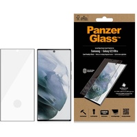 PANZER GLASS PanzerGlass Curved Edges Case Friendly AntiBacterial für Samsung Galaxy S22 Ultra schwarz (7295)