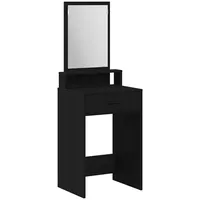 VidaXL Schminktisch mit Schubladen Schwarz Eiche, 50x41x140 cm