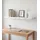 Home4You Wandboard 100 x 23,5 cm Weiß Hochglanz