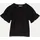 Tom Tailor Denim Damen T-Shirt mit Lochstickereien Schwarz L