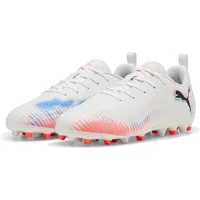Puma Future 8 Play MG Kinder puma white/puma black/glowing red 31
