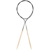 KnitPro K22234 Rundstricknadel, Bamboo, Braun, 60 cm x 8 mm