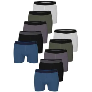 LOREZA 10er Set Boxershorts - Mix - Mehrfarbig | Gr.: XXL