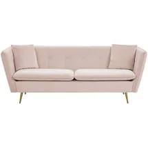 Beliani Beliani, Sofa Samtstoff Rosa FREDERICA