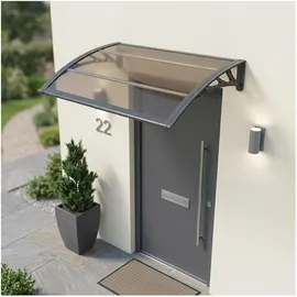 [en.casa] Vordach Mellerud 120 x 80 cm braun