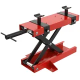 FIVMEN Motorradheber Motorradhebebühne Hebebühne Rangierhilfe Reparatur Motorradlift, Heber Motorrad Montagebock bis zu 500kg für Motoständer Reparatur rot