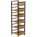 Bücherregal Für Ordner – Hoher -Schrank Aus Metall Im Industrial-Stil, 175 Cm