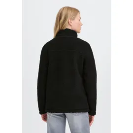 Oxmo Plüschjacke Damen Schwarz S