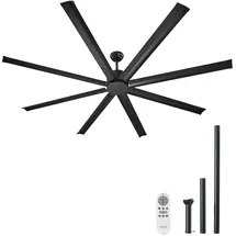 Vevor 213 cm Deckenventilator Schwarz