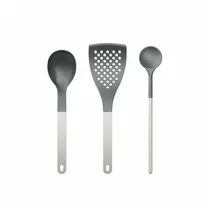 Rosti Kochbesteck-Set New Optima 3-tlg. Schwarz/Weiß/Mehrfarbig