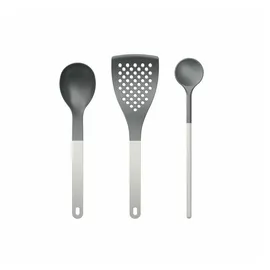 Rosti Kochbesteck-Set New Optima 3-tlg. Schwarz/Weiß/Mehrfarbig