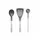 Rosti Kochbesteck-Set New Optima 3-tlg. Schwarz/Weiß/Mehrfarbig