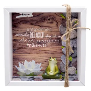 ZauberDeko Geldgeschenk Verpackung Wellness Entspannung Massage Yoga Frosch Gutschein Energiefrosch Geschenk