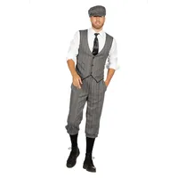 WILBERS & WILBERS 330386 - Roaring 20s Kostüm Herren, 3-teiliges Set mit Weste, Hose, Mütze, 20er Jahre Outfit für Karneval