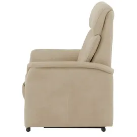Nils Olsen Fernsehsessel Agda Mikrofaser 87 x 106 x 85 cm Creme elektrisch