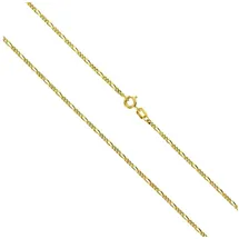 VIVANCE Collierkettchen 333 Gold Figarokette gelb 38cm