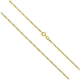 VIVANCE Collierkettchen 333 Gold Figarokette gelb 38cm