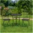 Hti-Living Romantische Gartenmöbel Set 3-tlg. Braun