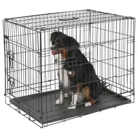 Kerbl Gittertransportbox 92 x 63 x 74 cm Schwarz
