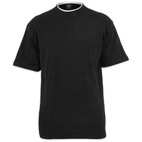 URBAN CLASSICS Contrast Tall Tee in Schwarz, 4XL