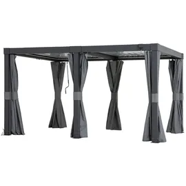 Sunjoy Vorhang für Matterhorn Multi-Pergola 306 x 406 cm Grau/Mehrfarbig
